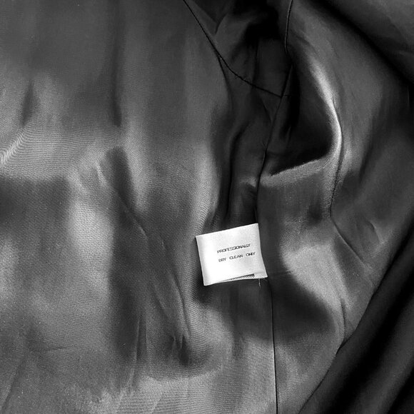 John Weitz Vintage Wool Trench Coat – Faux Fur Trim Gold Button Accent Size 12P - Picture 9 of 9